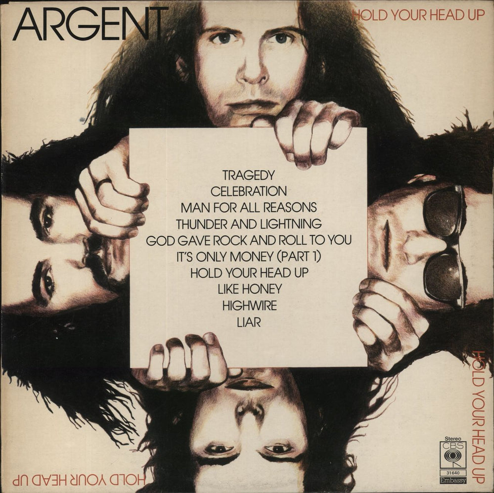 Argent Hold Your Head Up UK vinyl LP album (LP record) CBS31640