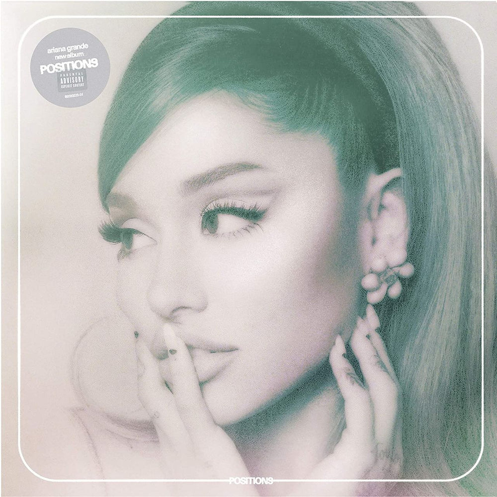 Ariana Grande Positions - Coke Bottle Clear/Green Vinyl - Sealed UK vinyl LP album (LP record) F6JLPPO767179