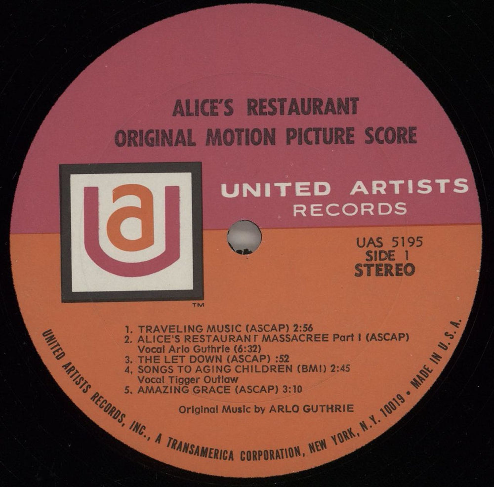 Arlo Guthrie Alice's Restaurant - Shrink US vinyl LP album (LP record) AOGLPAL750868