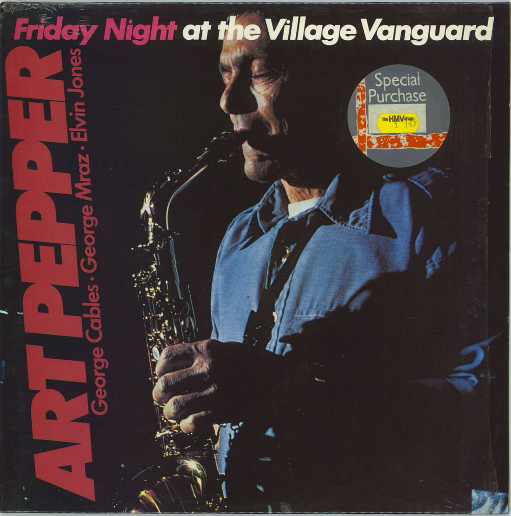 Art Pepper Friday Night At The Village Vanguard French vinyl LP album (LP record) 68.607