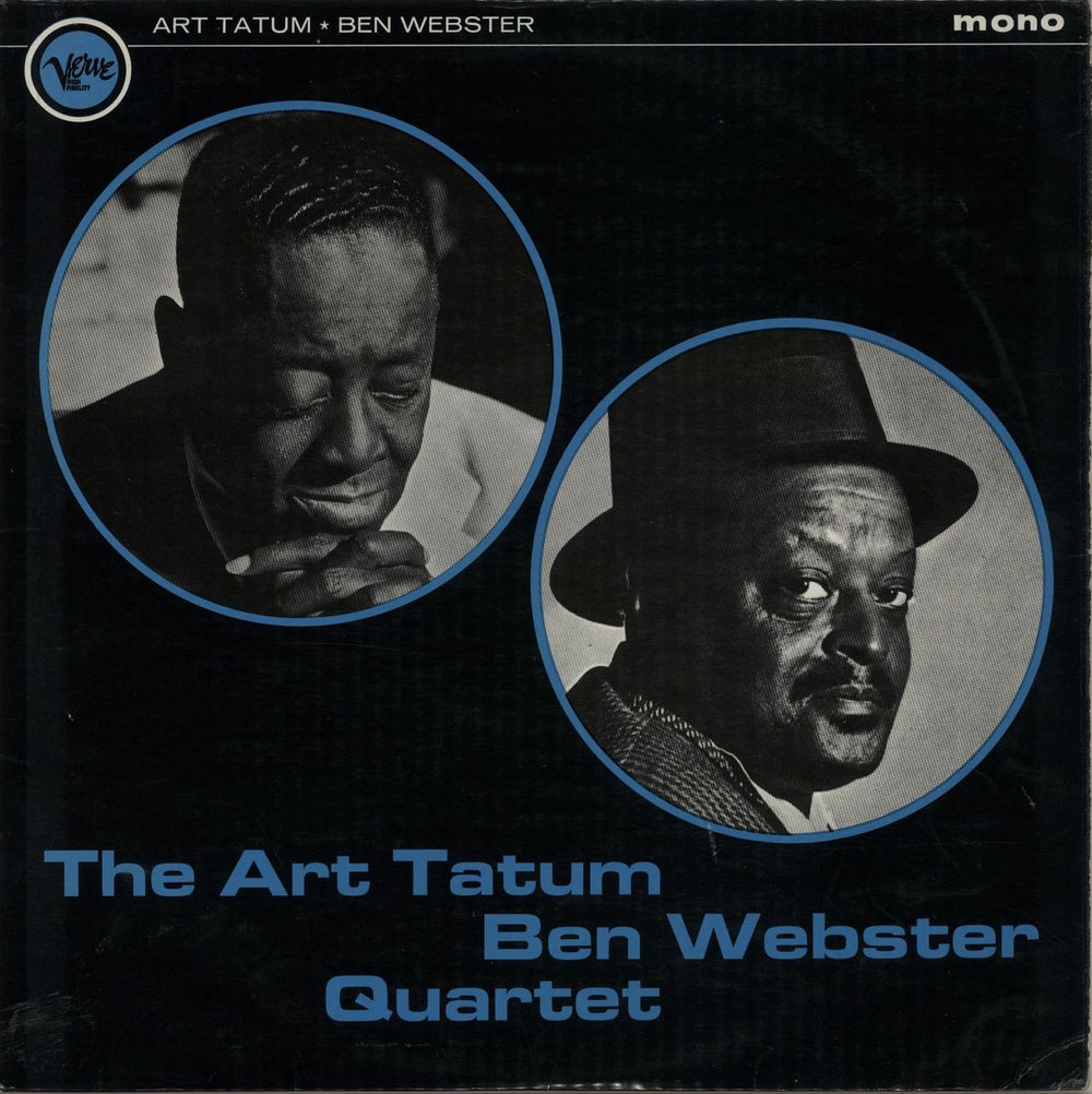 Art Tatum & Ben Webster The Art Tatum - Ben Webster Quartet - VG+ UK vinyl LP album (LP record) VLP9090