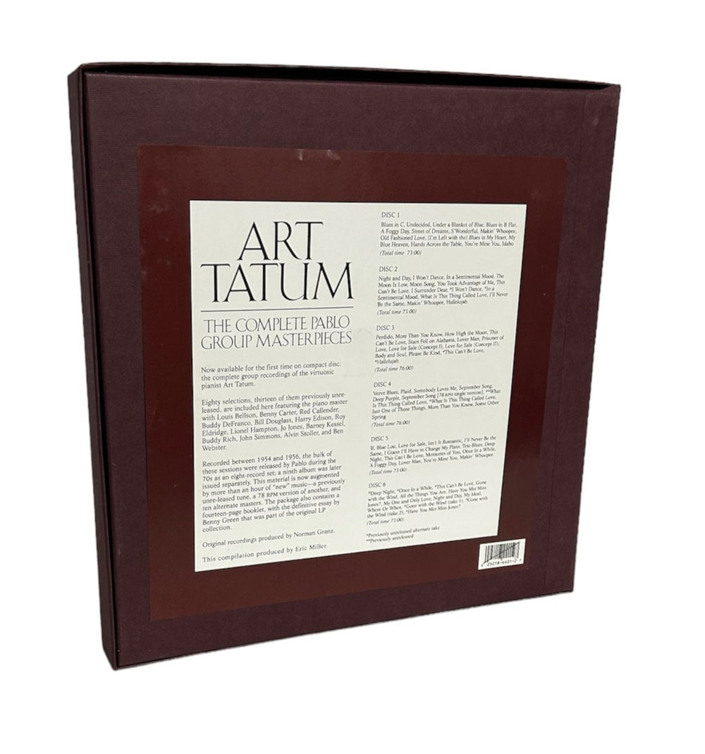 Art Tatum The Complete Pablo Group Masterpieces US CD Album Box Set AT4DXTH399078