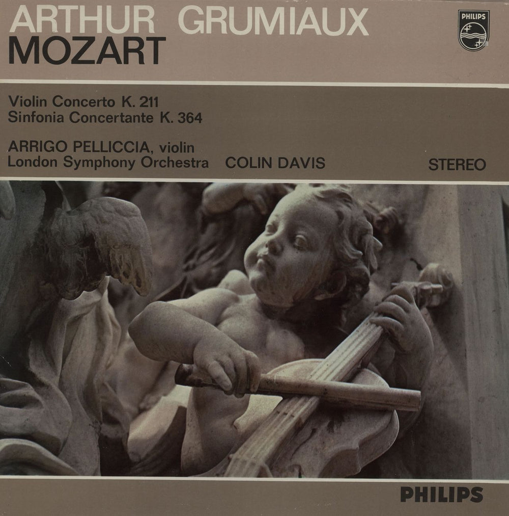 Arthur Grumiaux Violin Concerto K. 211 / Sinfonia Concertante K. 364 Dutch vinyl LP album (LP record) SAL3492