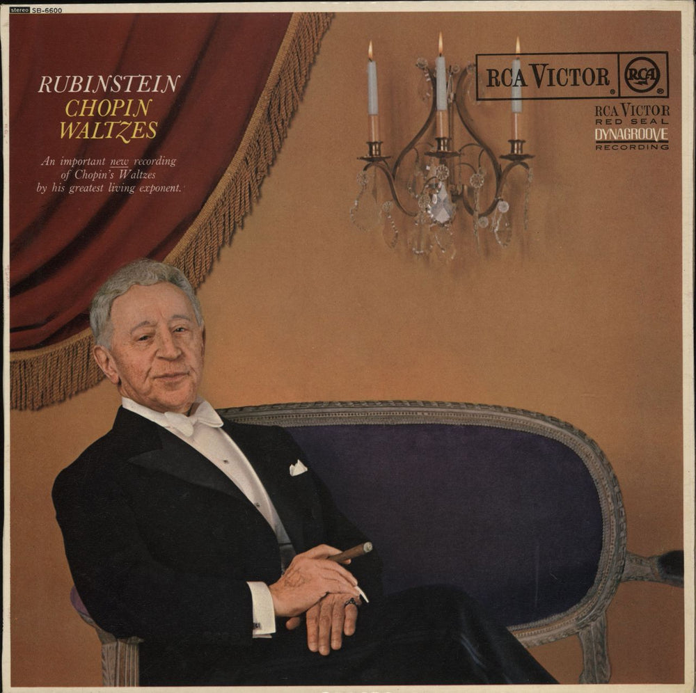 Artur Rubinstein Chopin Waltzes UK vinyl LP album (LP record) SB-6600