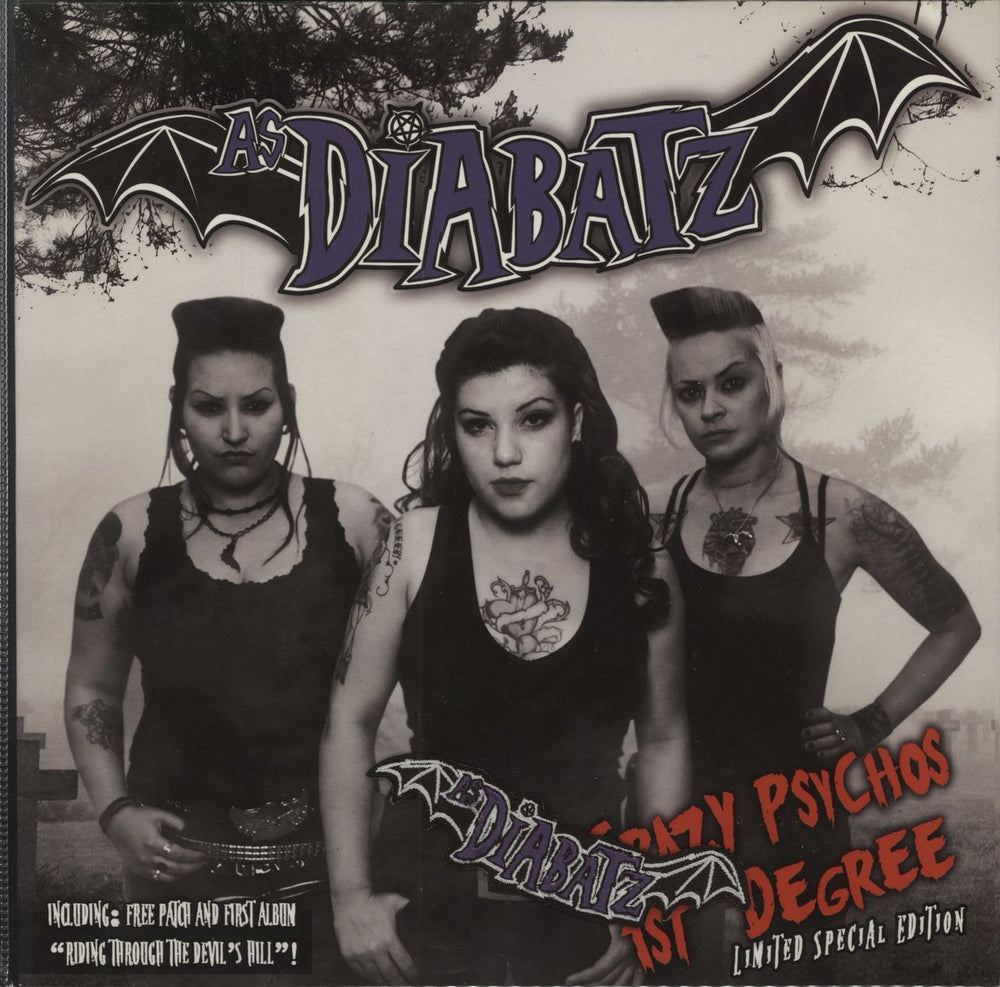 As Diabatz Crazy Psychos 1st Degree - Purple Vinyl + Patch Belgian 10" vinyl single (10 inch record) DBR20042