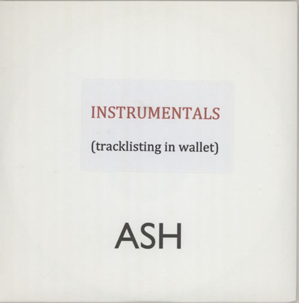 Ash A-Z - Instrumentals UK Promo CD-R acetate CD-R ACETATE