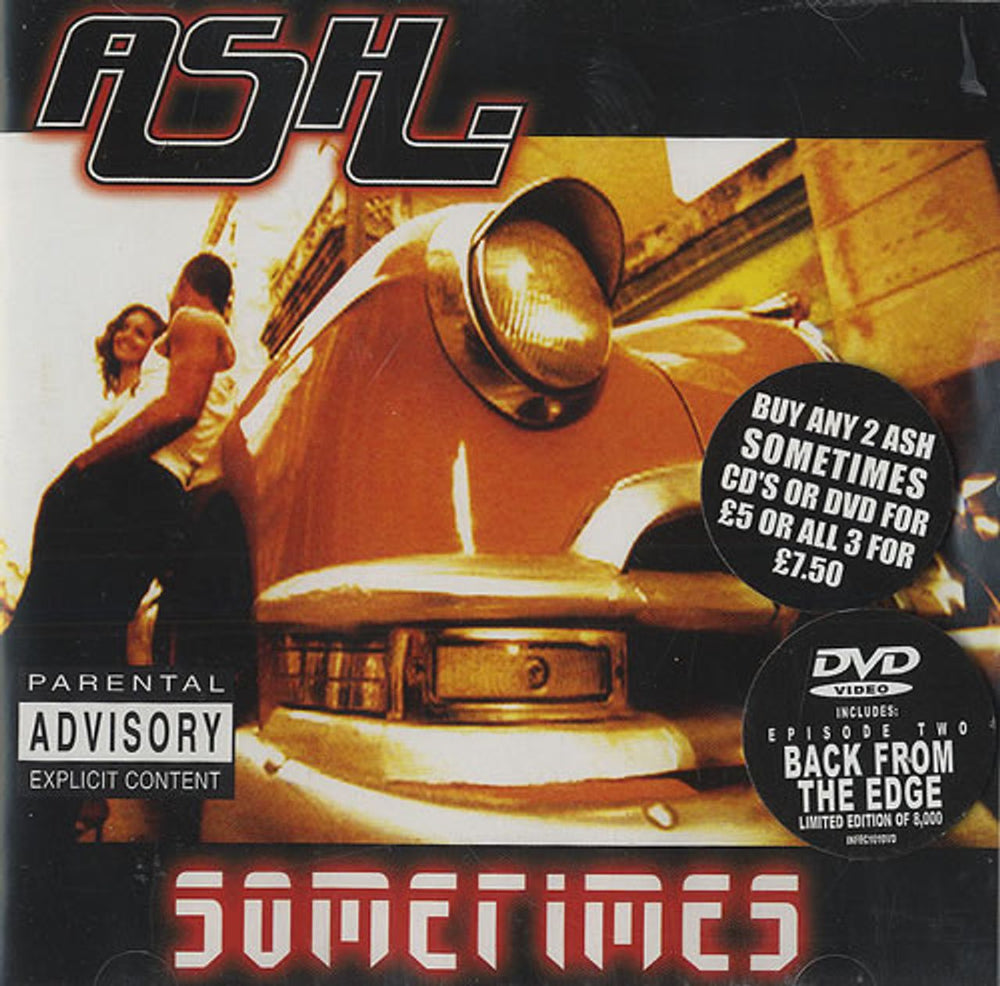 Ash Sometimes UK 3-CD album set (Triple CD) INFECT101CDS/X/DVD