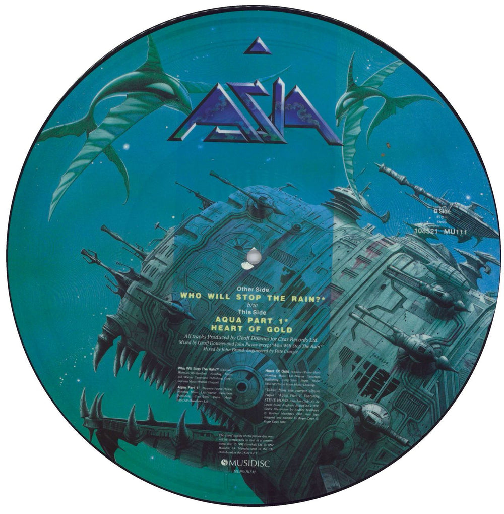 Asia Who Will Stop The Rain? UK 10" Vinyl Picture Disc (10 inch Record Single) 3229261095212