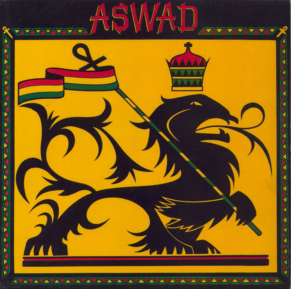 Aswad Aswad - Promo Stamped UK vinyl LP album (LP record) ILPS9399