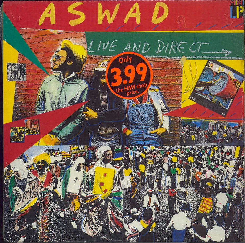 Aswad Live And Direct - stickered shrink UK vinyl LP album (LP record) IMA6