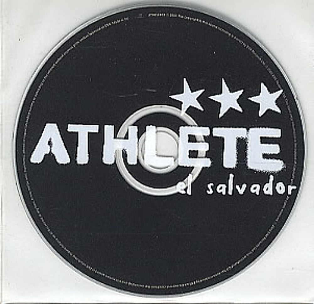 Athlete El Salvador UK Promo CD single (CD5 / 5") ATHDJ003