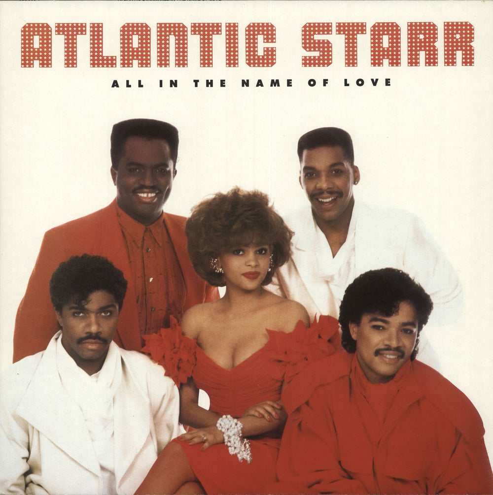 Atlantic Starr All In The Name Of Love German vinyl LP album (LP record) 925560-1