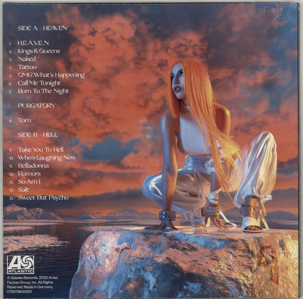 Ava Max Heaven & Hell - Blue Vinyl - Sealed UK vinyl LP album (LP record)