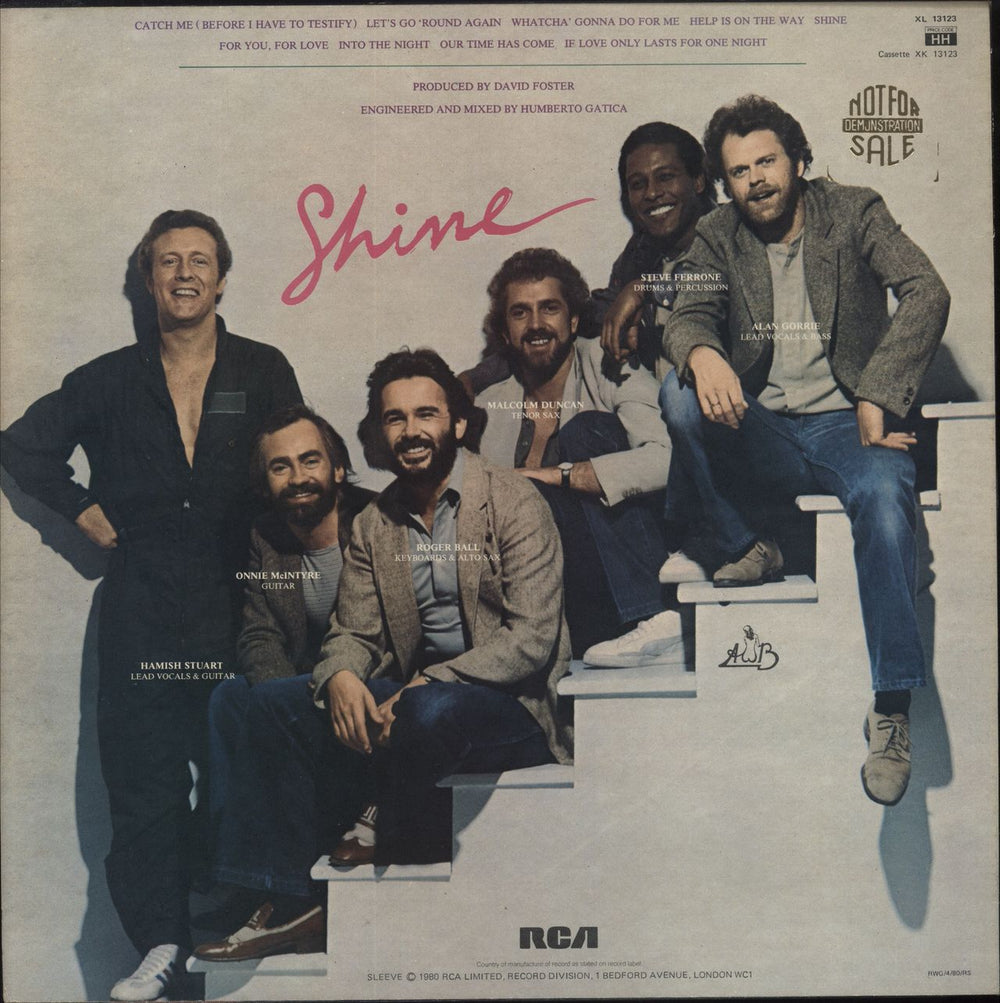 Average White Band Shine - Gold stamp UK vinyl LP album (LP record)