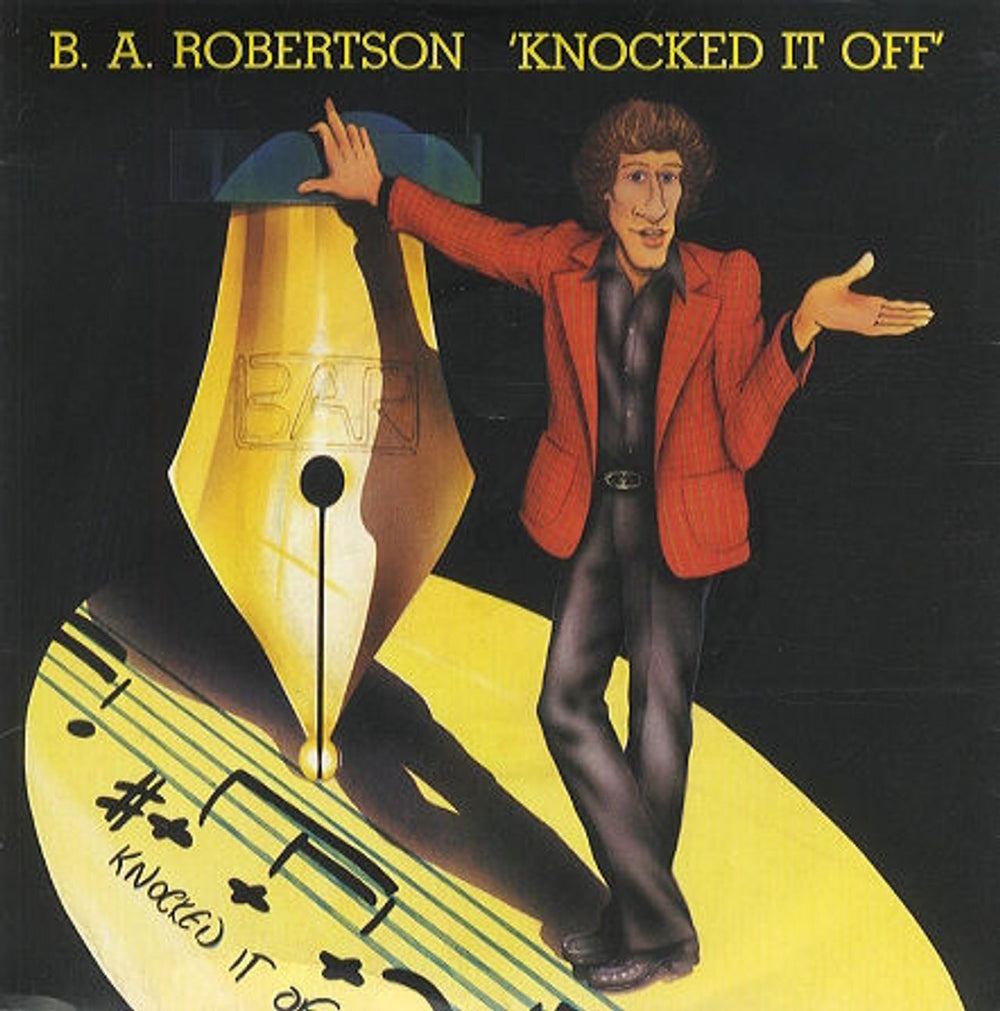 B. A. Robertson Knocked It Off - P/S UK 7" vinyl single (7 inch record / 45) K12396