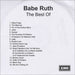 Babe Ruth The Best Of UK Promo CD-R acetate CD-R ACETATE