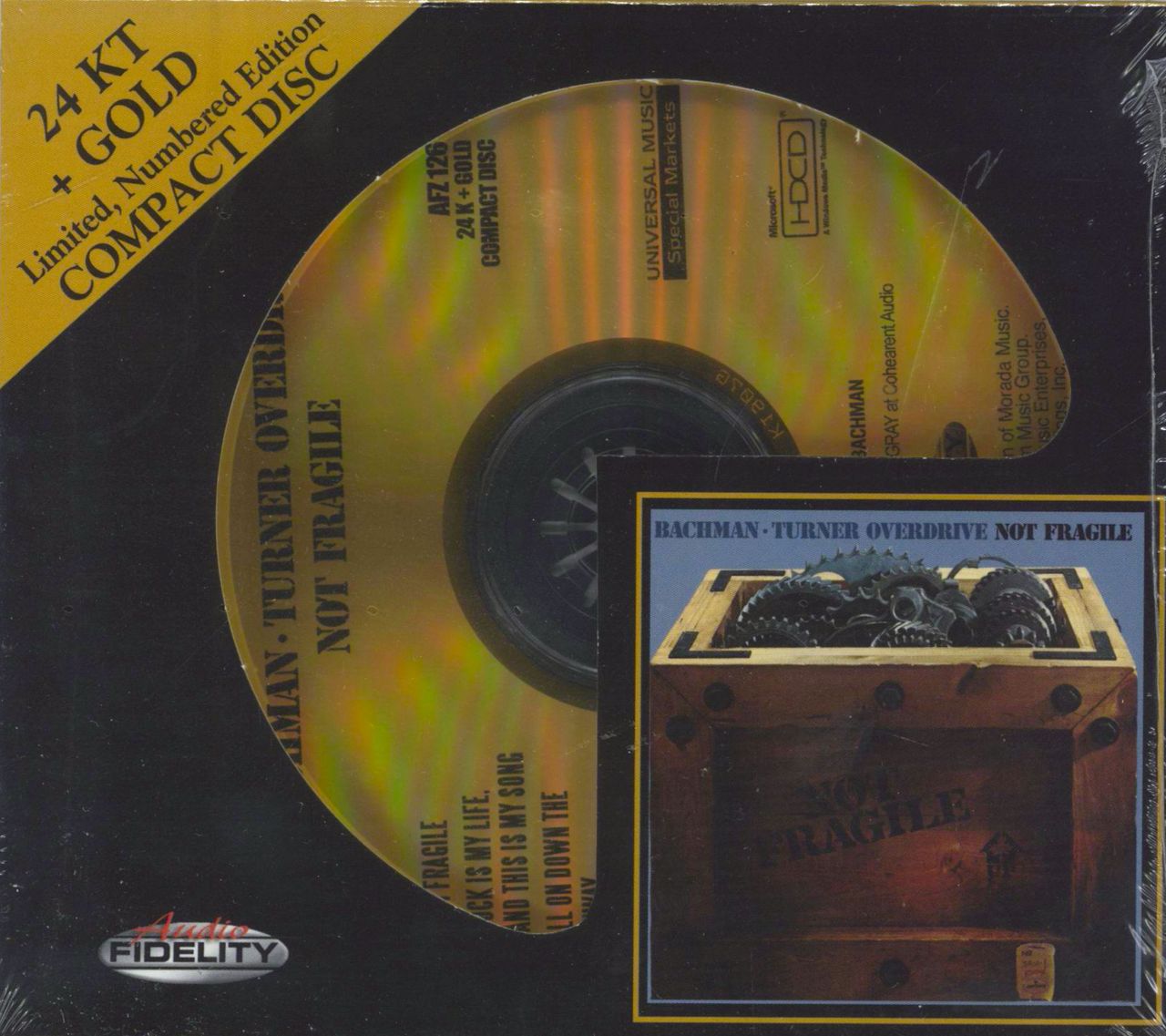 Bachman Turner Overdrive Not Fragile Sealed US CD album —