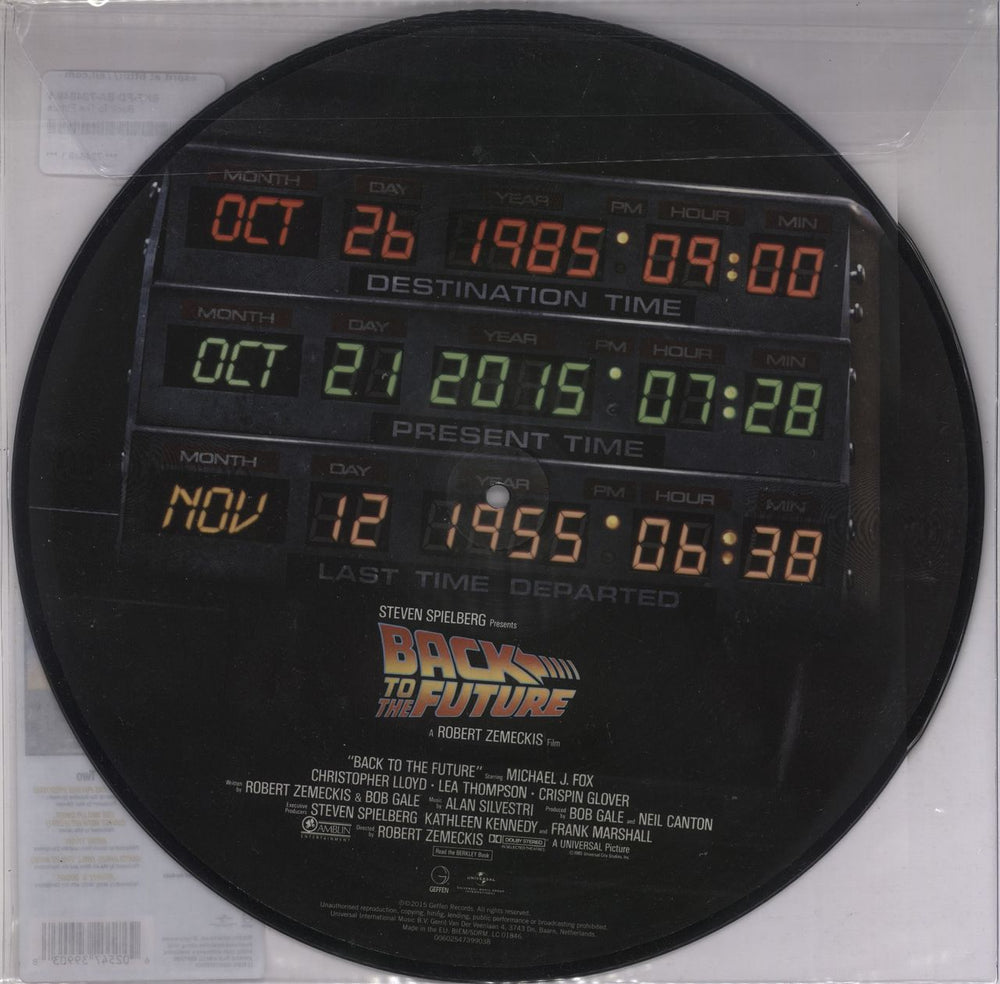 Back To The Future Back To The Future UK picture disc LP (vinyl picture disc album) 602547399038