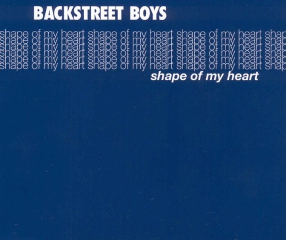 Backstreet Boys Shape Of My Heart UK Promo CD single (CD5 / 5") BBSOH1