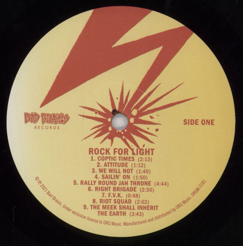 Bad Brains Rock For Light - Reissue + Custom Stickered Open Shrink US vinyl LP album (LP record) BN8LPRO817705