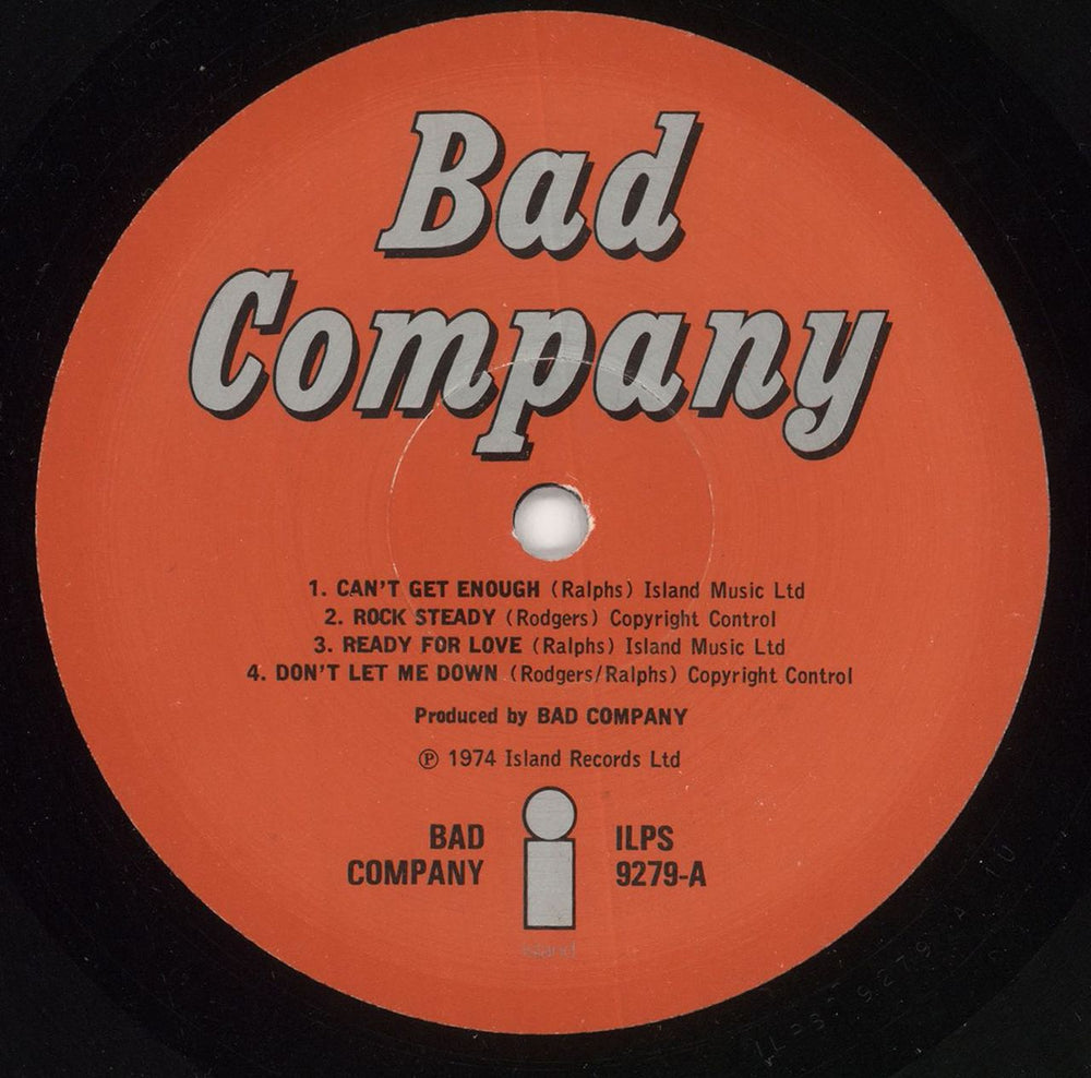 Bad Company Bad Company - 1st - EX UK vinyl LP album (LP record) BCOLPBA723564