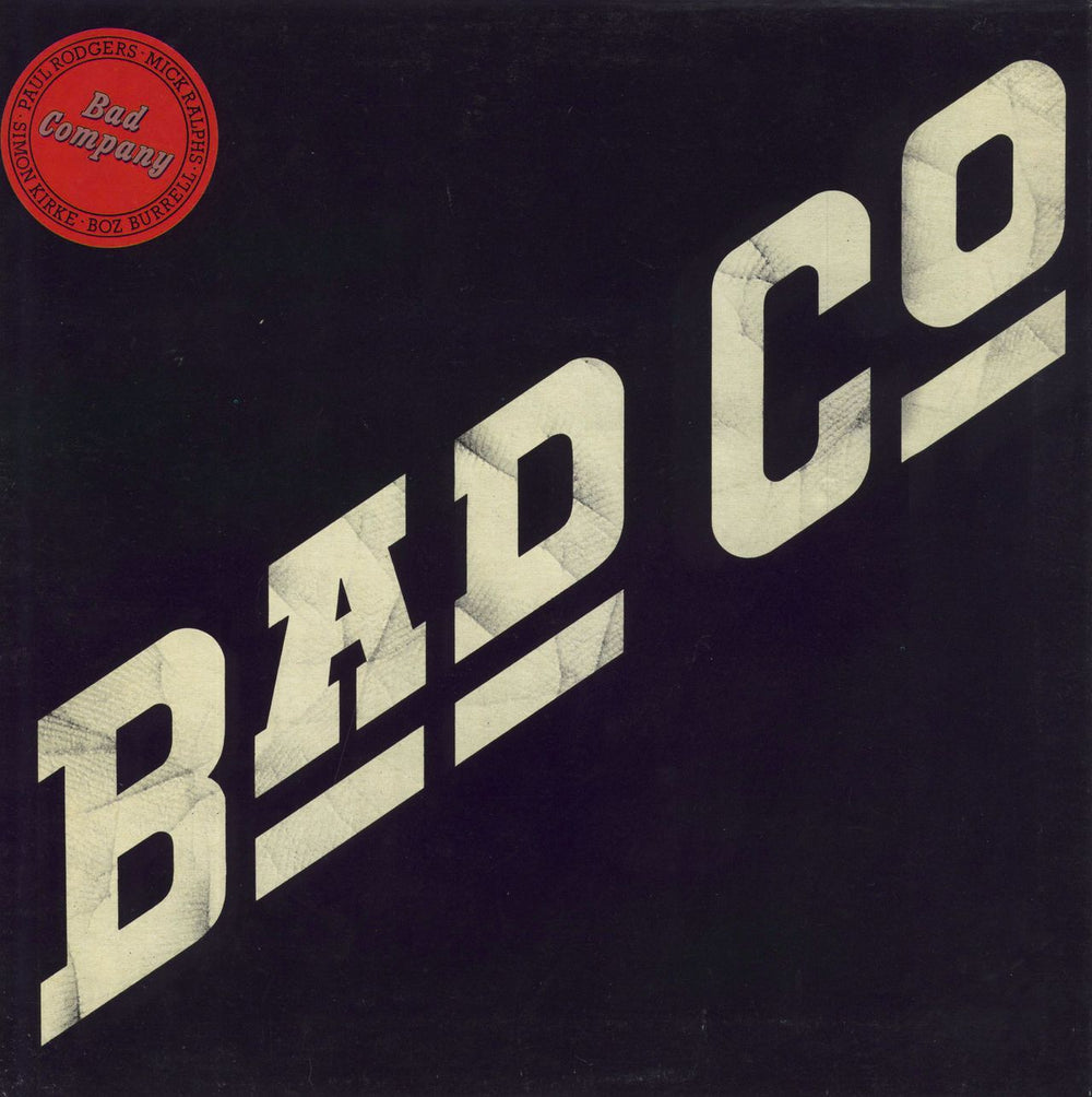 Bad Company Bad Company - 2nd - Stickered - EX UK vinyl LP album (LP record) ILPS9279