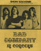 Bad Company In Concert - Show Souvenir - Yellow UK tour programme TOUR PROGRAMME