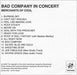 Bad Company Merchants Of Cool UK Promo CD-R acetate BCOCRME212671