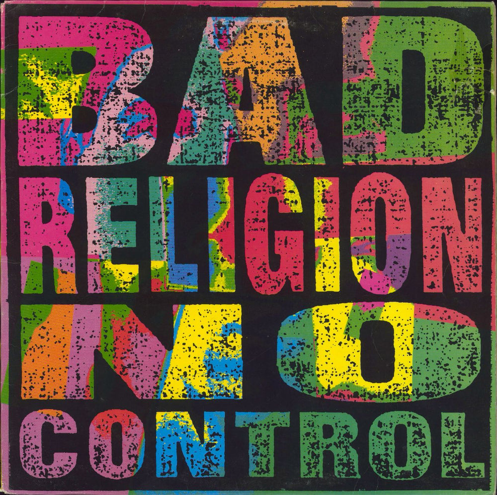 Bad Religion No Control - 1st - VG US vinyl LP album (LP record) E-86406-1