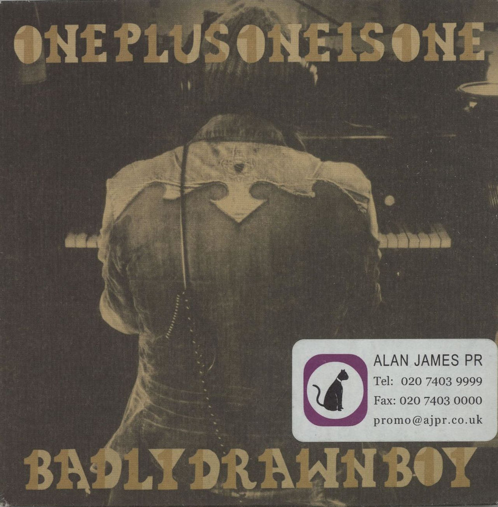 Badly Drawn Boy One Plus One Is One UK Promo CD album (CDLP) TNXLCD179P