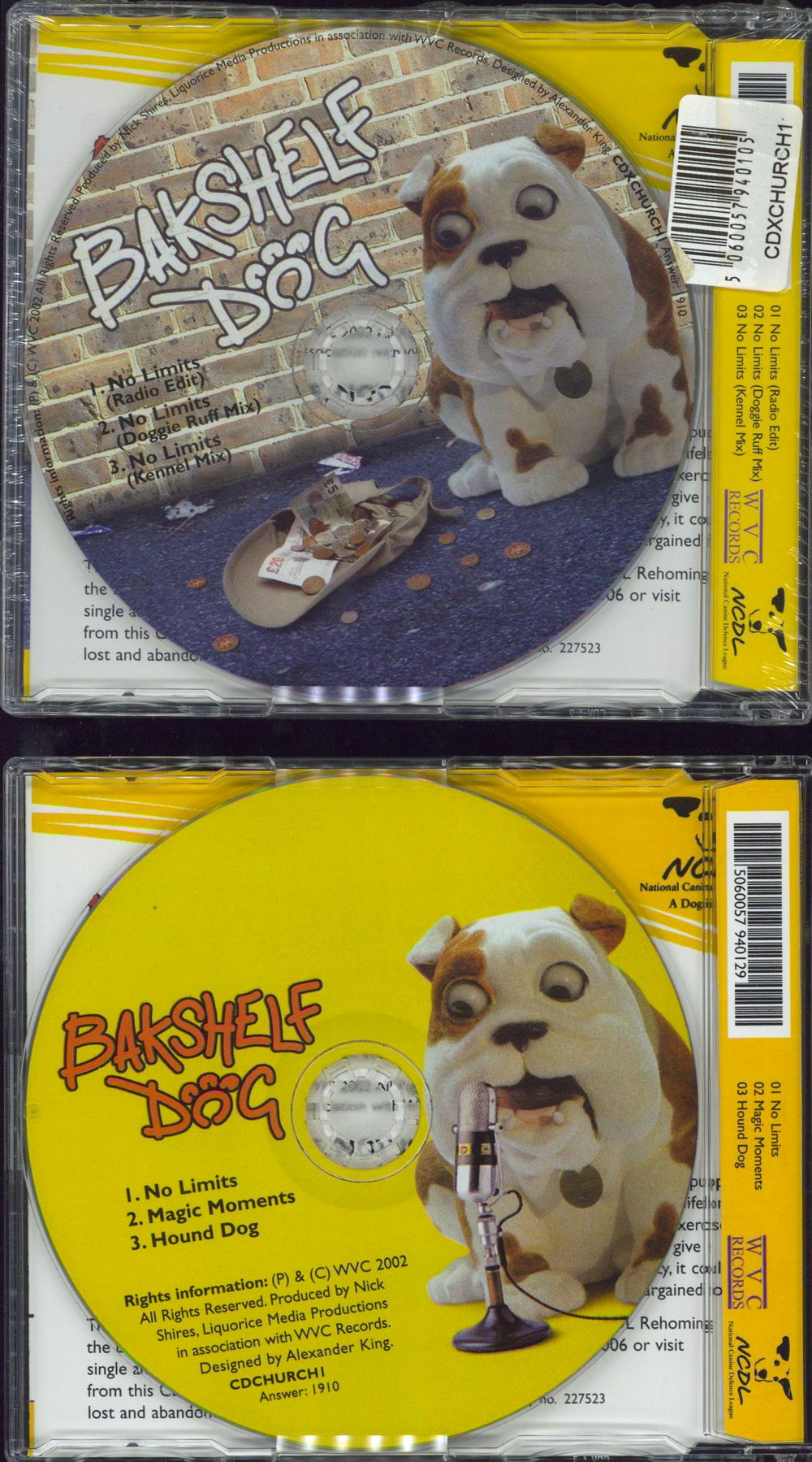 Bakshelf Dog No Limits - 2-CD Set UK 2-CD single set (Double CD single) 5060057940129