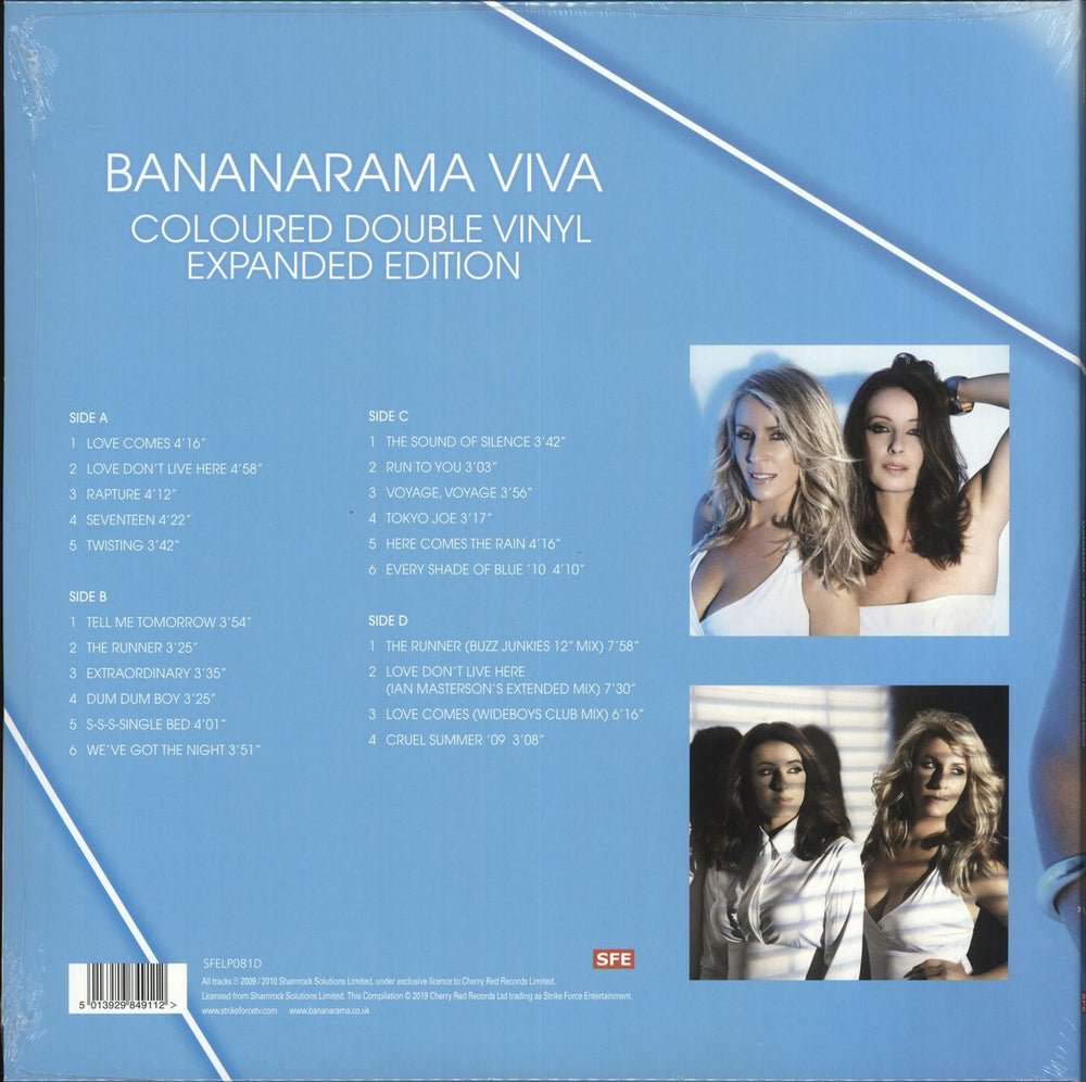 Bananarama Viva - RSD19 - Neon Blue Vinyl - Sealed UK 2-LP vinyl record set (Double LP Album) 5013929849112