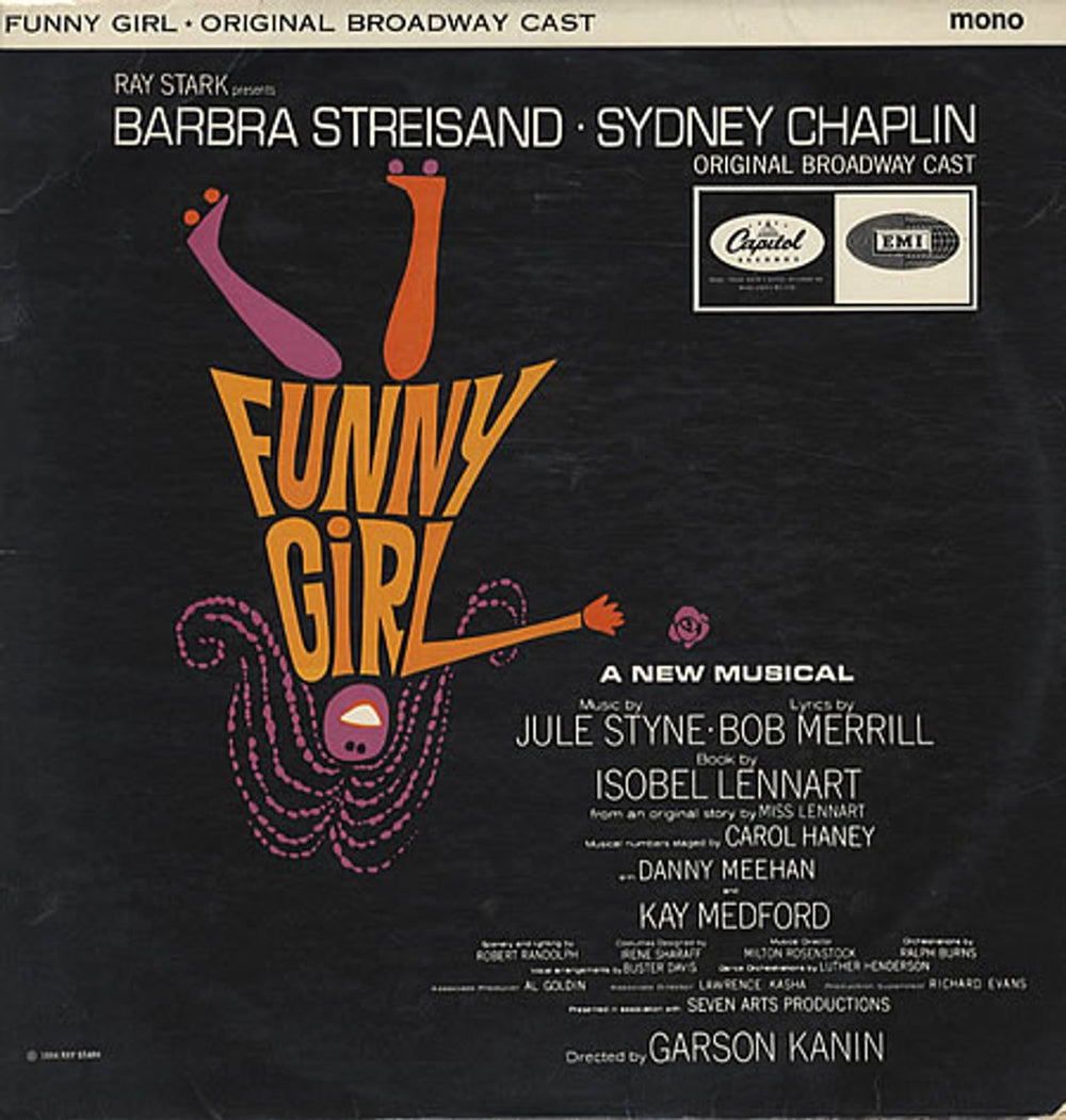 Barbra Streisand Funny Girl UK vinyl LP album (LP record) W2059