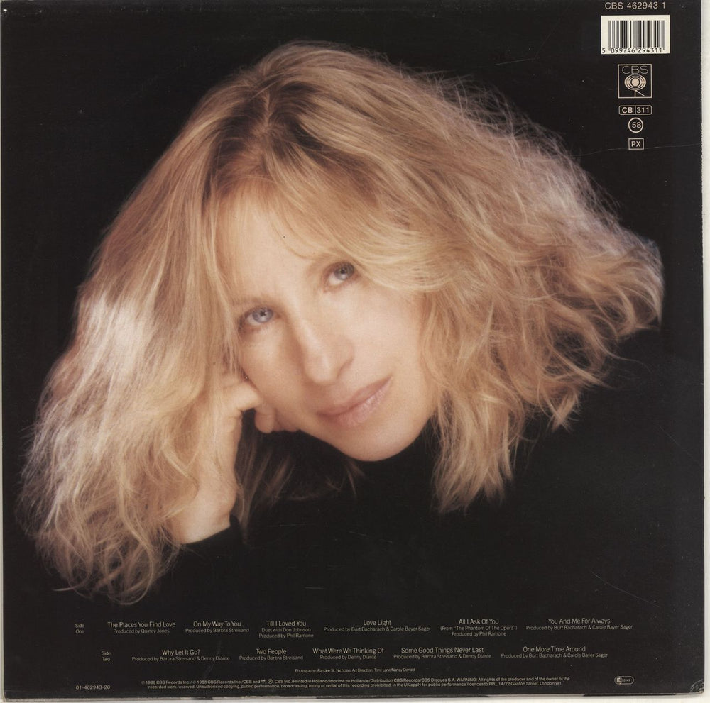 Barbra Streisand Till I Loved You Dutch vinyl LP album (LP record) 5099746294311