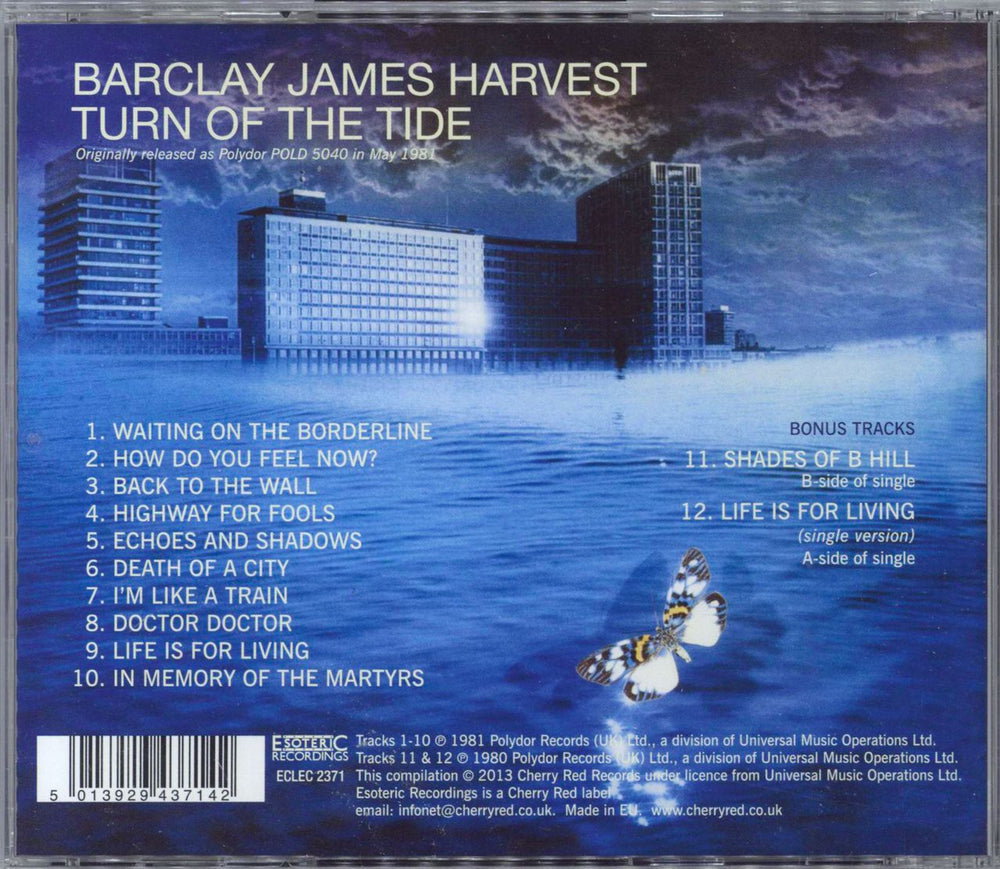 Barclay James Harvest Turn Of The Tide: Remastered UK CD album (CDLP) 5013929437142