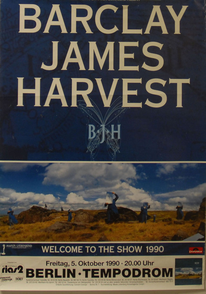 Barclay James Harvest Welcome To The Show 1990 German Poster