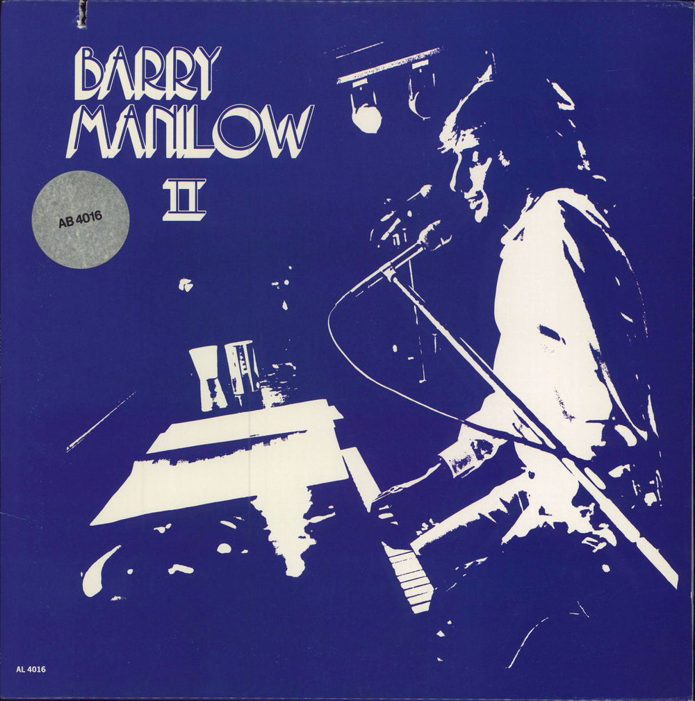 Barry Manilow Barry Manilow II US vinyl LP album (LP record) AL4016