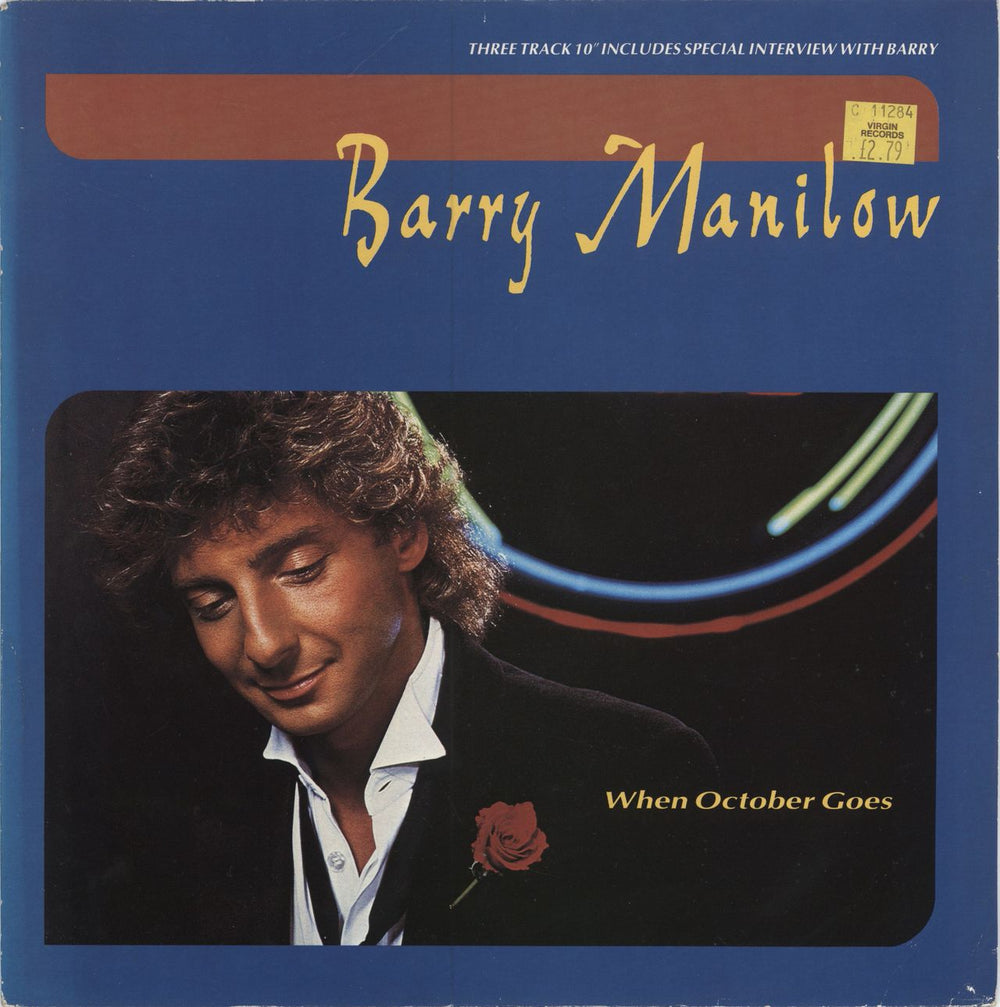 Barry Manilow When October Goes UK 10" vinyl single (10 inch record) ARIST10599