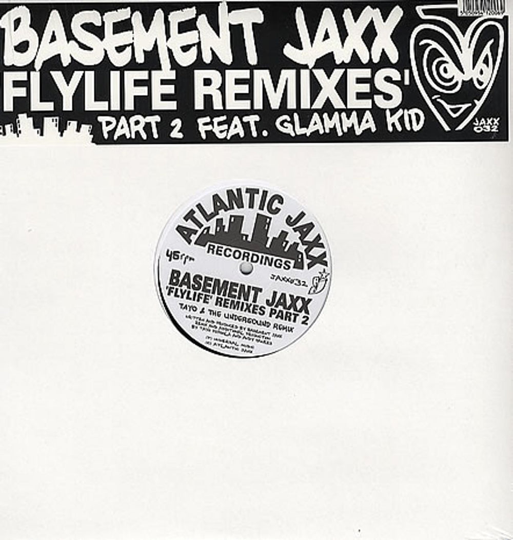 Basement Jaxx Flylife - Tayo & Undersound Mixes UK 12" vinyl single (12 inch record / Maxi-single) JAXX032