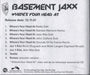 Basement Jaxx Where's Your Head At US Promo CD single (CD5 / 5") CDRACETATE