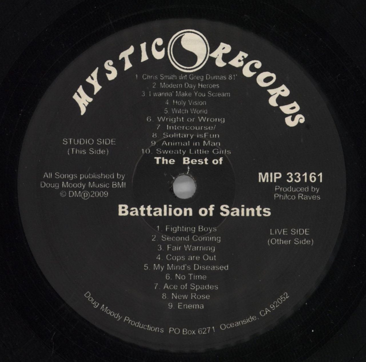 The Best Of The Battalion Of Saints Rock In Peace Vinyl Record LP MLP 33161 Mystic Records 1987 hot Record Sale