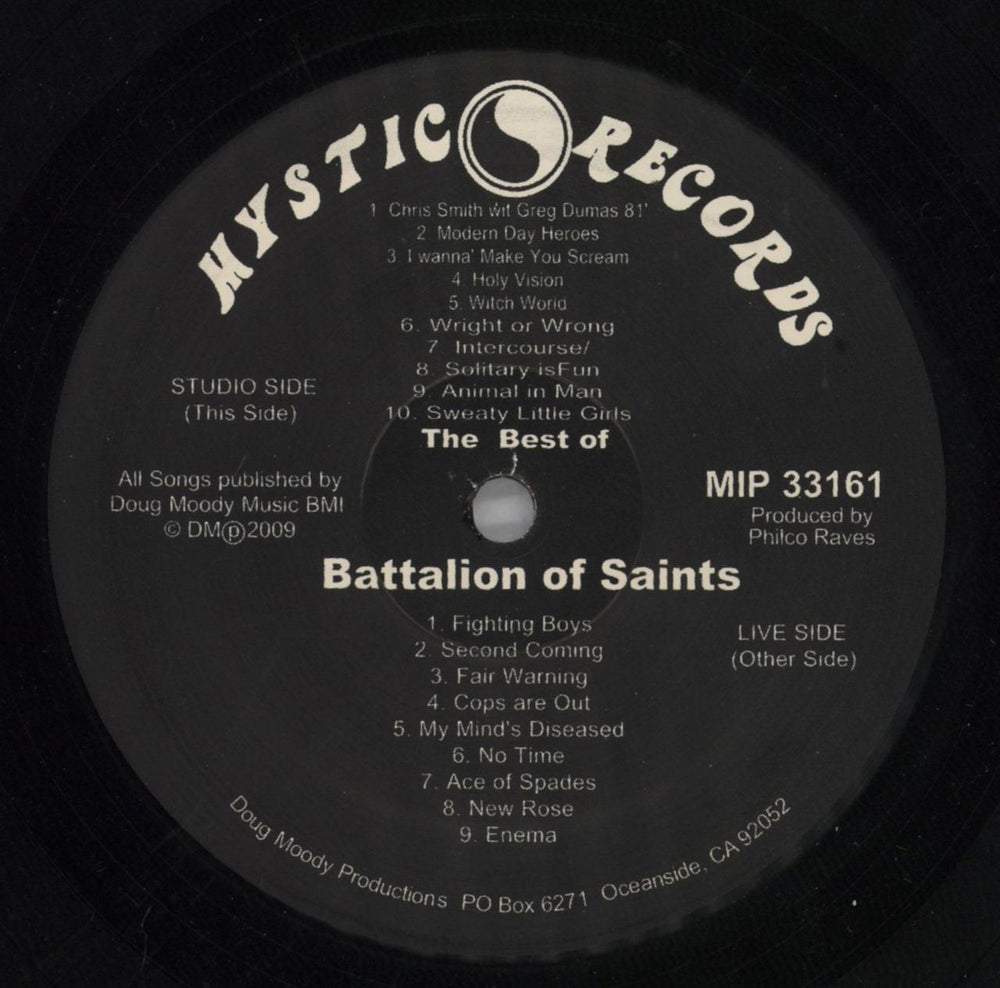 Battalion Of Saints The Best Of The Battalion Of Saints - Rock In Peace US vinyl LP album (LP record) BWCLPTH819770