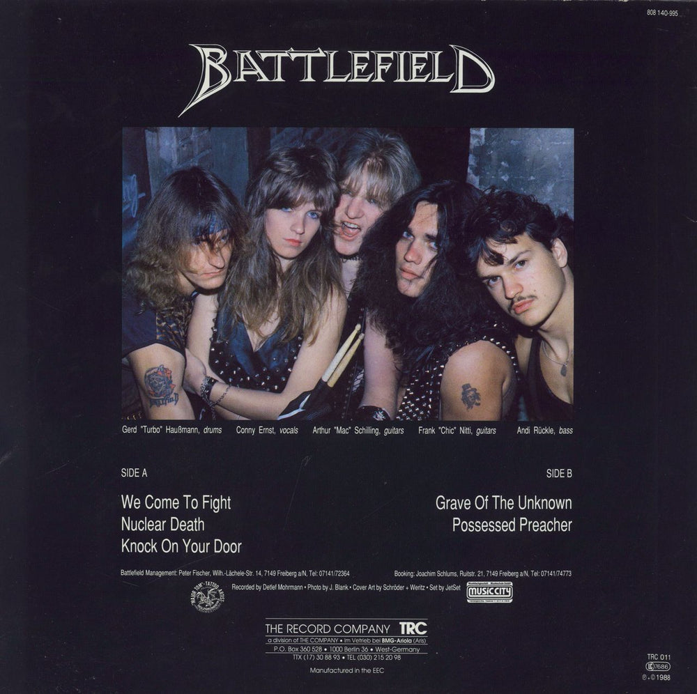 Battlefield We Come To Fight - Hype Stickered German 12" vinyl single (12 inch record / Maxi-single)