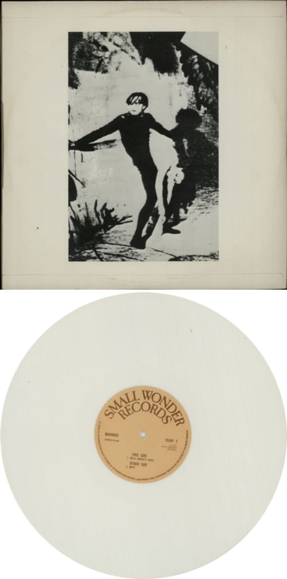 Bauhaus Bela Lugosi's Dead - 1st - White Vinyl - Flipback UK 12" vinyl single (12 inch record / Maxi-single) BAU12BE165829