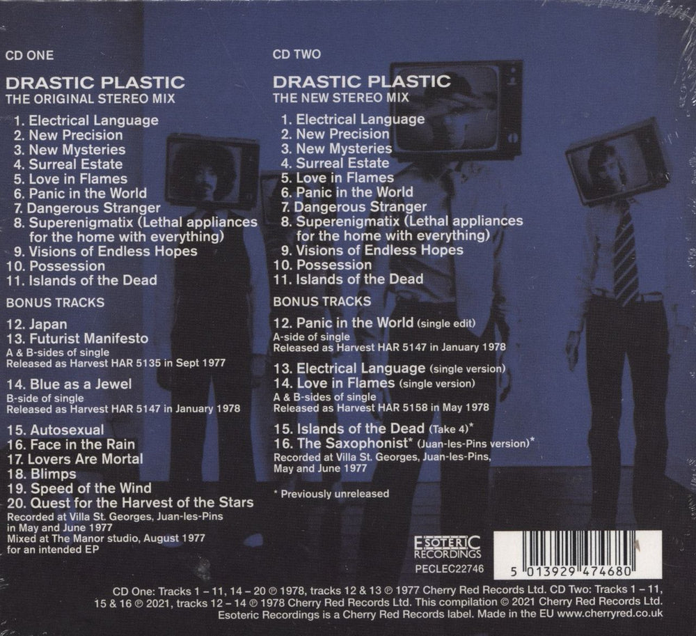 Be Bop Deluxe Drastic Plastic - Sealed UK 2 CD album set (Double CD) 5013929474680