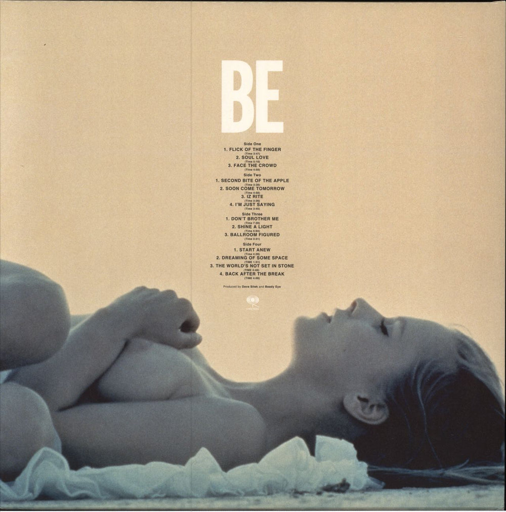 Beady Eye BE + Autographed Art Print UK 2-LP vinyl record set (Double LP Album) 888837221719