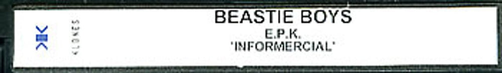 Beastie Boys EPK UK Promo video (VHS or PAL or NTSC) BEAVIEP300869