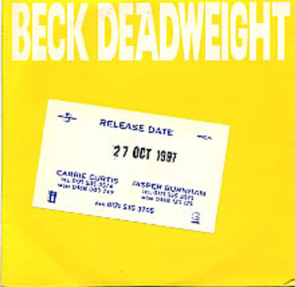 Beck Deadweight UK Promo CD single (CD5 / 5") WGFSTD22293