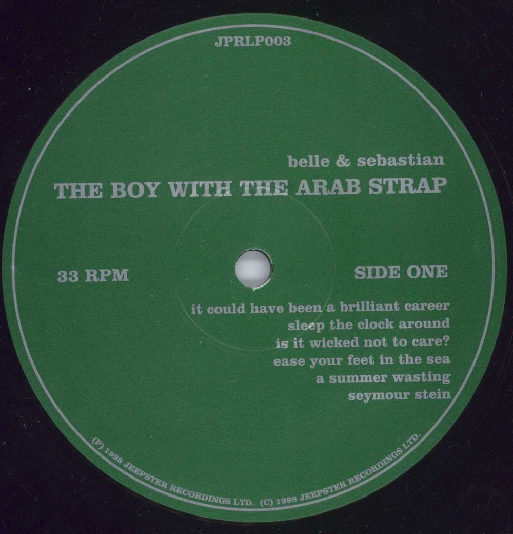 Belle & Sebastian The Boy With The Arab Strap UK vinyl LP album (LP record) B&SLPTH816782