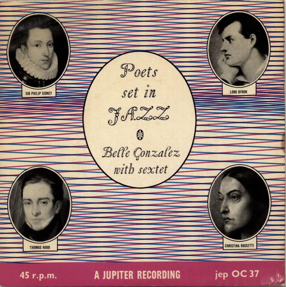 Belle Gonzalez Poets Set In Jazz EP UK 7" vinyl single (7 inch record / 45) JEPOC037